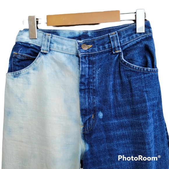 Vintage GWG Bleached and Blue Jeans - Picture 2 of 6